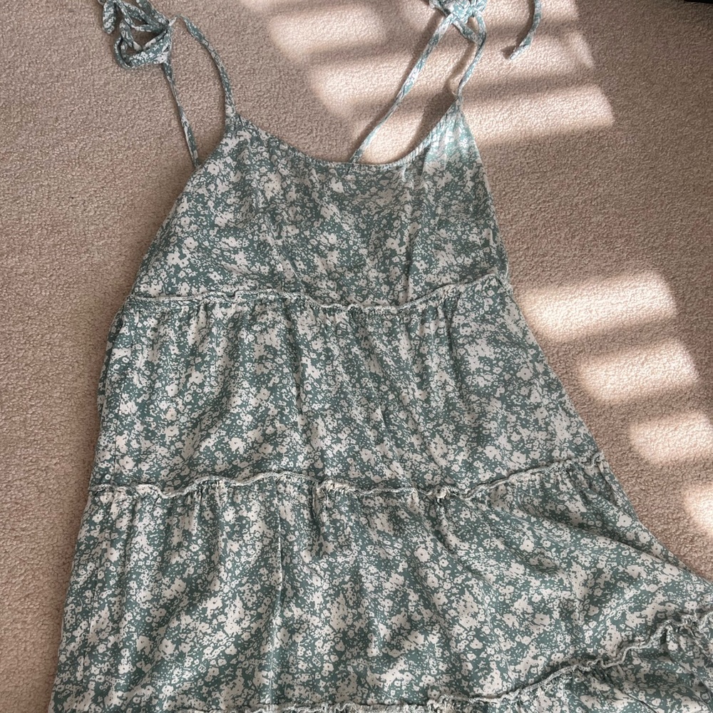 green floral dress!